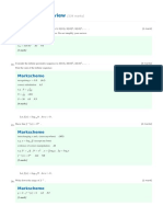 Topics 1 and 2 Review Markscheme