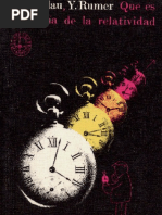 Qué es la teoría de la relatividad