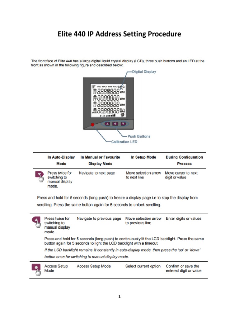 Elite 440 IP Address Setup Guide | PDF | Teaching Methods & Materials ...