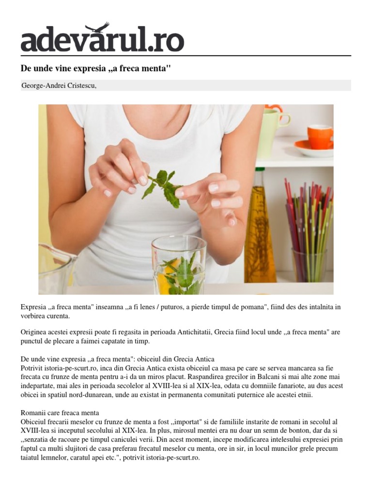 Expresia A Freca Menta | PDF