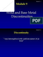 Weld and Base Metal Discontinuities: Module 9 - 1