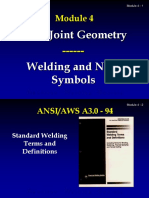 Weld Joint Geometry Welding and NDE Symbols: Module 4 - 1