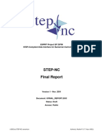 Step-Nc Final Report: STEP-Compliant Data Interface For Numerical Controls (STEP-NC)