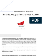 Estándares Egresados de Pedagogía en Historia - Julio 2011 PDF