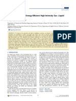 Mass Transfer in An Energy-E Cient High-Intensity Gas Liquid Contactor