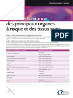 Dose Tolerance Principaux Organes Et Tissus Sains PDF