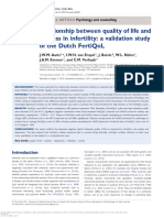 Aarts - 2011 Relationship Between QOL and Distress Falidation Dutch Fertiqol