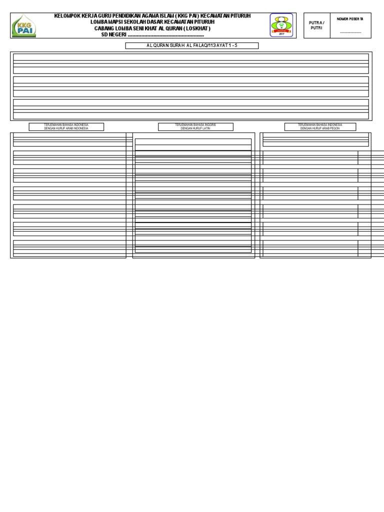 Contoh Surat Penjelasan Keperluan Ep