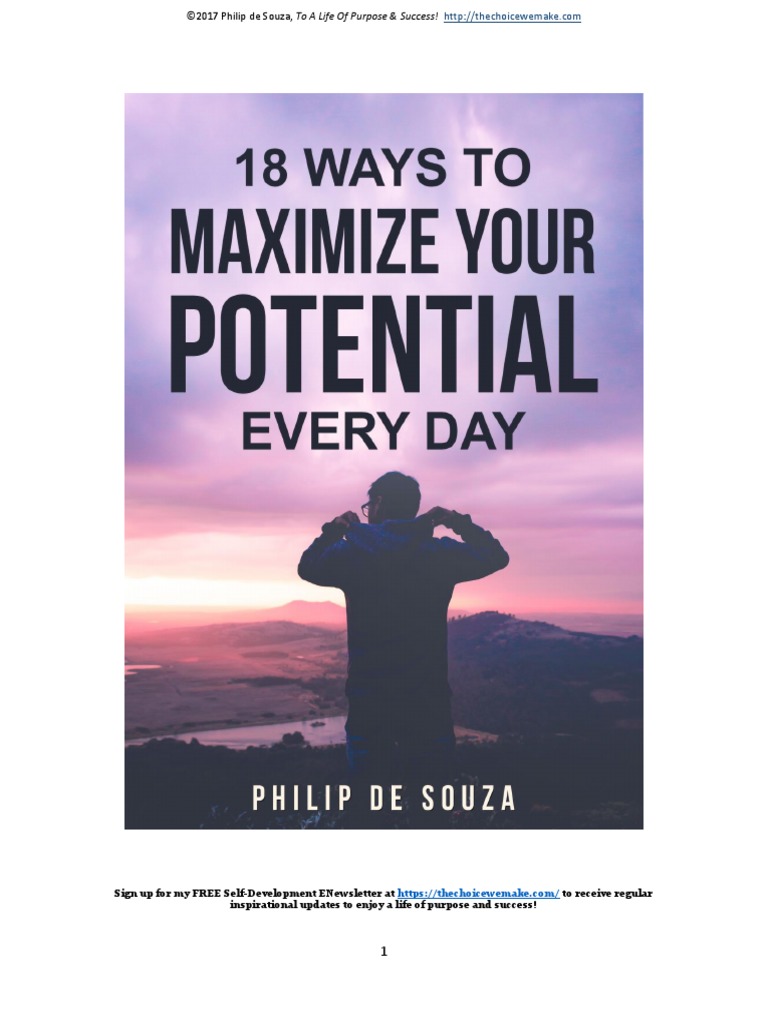 18 Ways To Maximize Your Potential Everyday | PDF | Thought | Gratitude