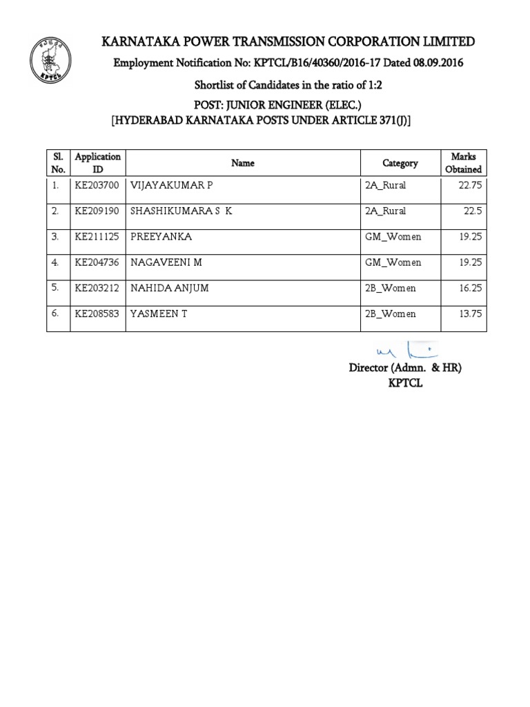 Karnataka Power Transmission Corporation Limited PDF