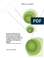 Guia de Diseno de Proyectos Sociales Comunitarios Bajo El Enfoque Del Marco Logico