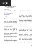 Referenciais Curriculares de Educação Física No Ensino Básico - Uma Reflexão Teórico-metodológica