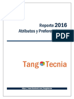 Reporte 2016 Atributos y Preferencias en Tango - TANGOTECNIA PDF