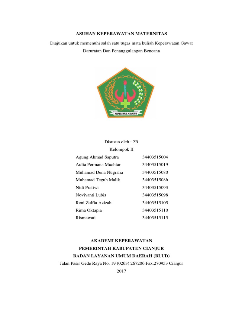 ★ Contoh jurnal keperawatan maternitas