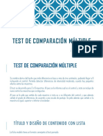 Test de Comparación Múltiple