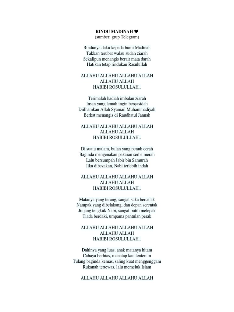 Lirik Qsidah Pdf