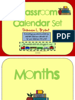 Classroom Calendar Set