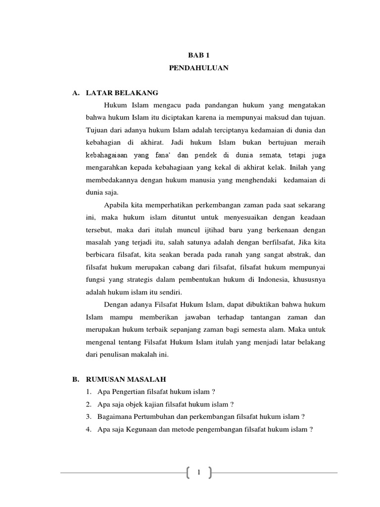Makalah Filsafat Hukum Islam