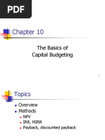 The Basics of Capital Budgeting