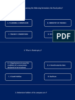 in India, Which One Among The Following Formulates The Fiscal Policy?