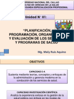 Planificacion, Organizacion de Los Servicios de Salud