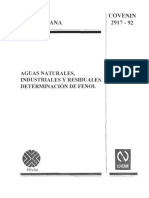 Reactivos y Usos de Equipos. Determinación de Fenoles. Covenin PDF