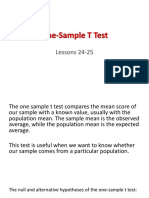 Chapter 20 One Sample T Test