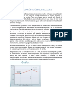 Dilatación Anómala Del Agua