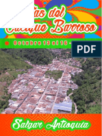 Programacion Fiestas Del Cacique Barroso. Salgar, Antioquia 2017 PDF