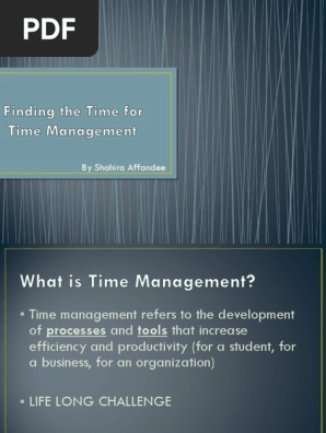 Time Management Presentation