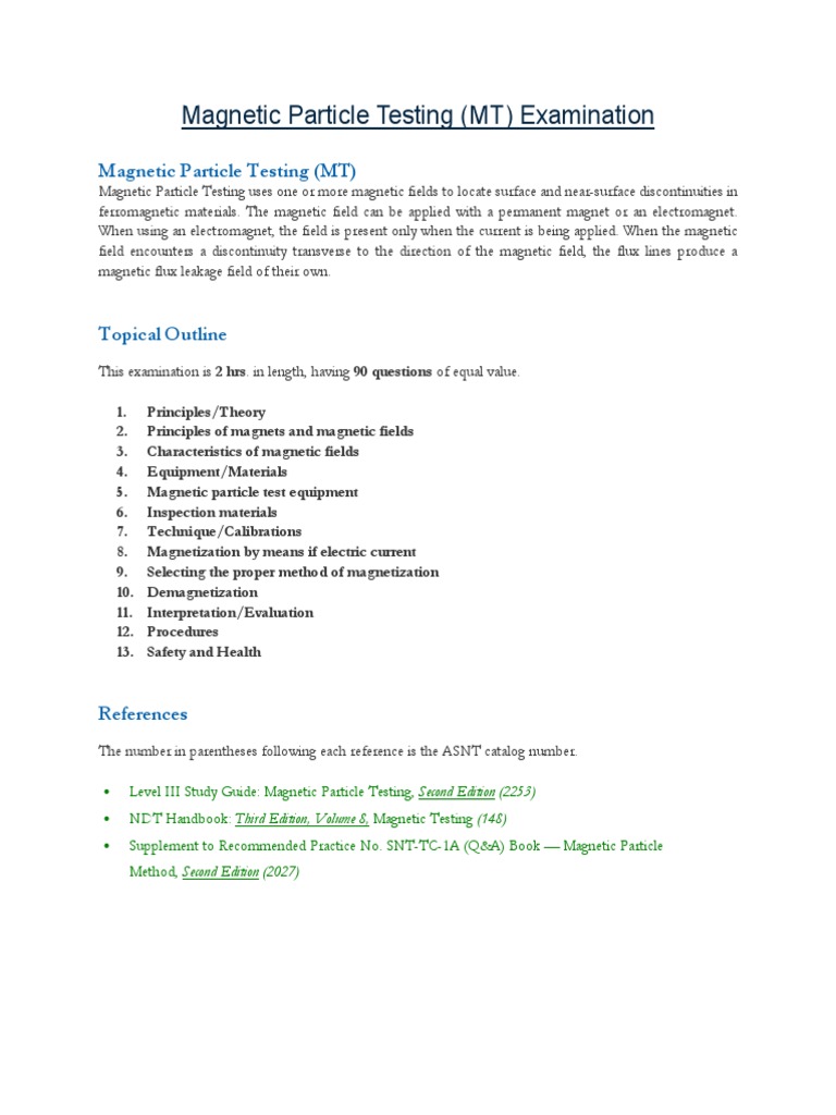 MT Examination | PDF | Science & Mathematics