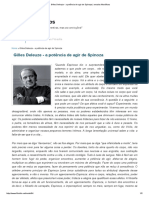 Gilles Deleuze - A Potência de Agir de Spinoza - Ensaios Filosóficos