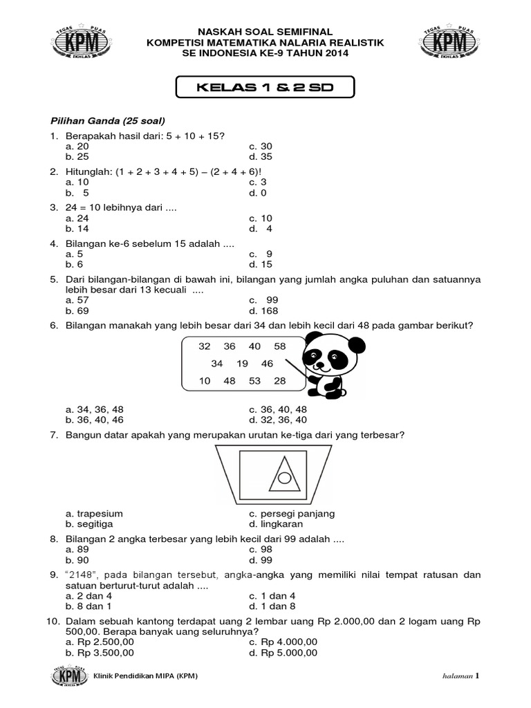 Contoh Soal Unbk Matematika Smk 2019 Dan Pembahasannya