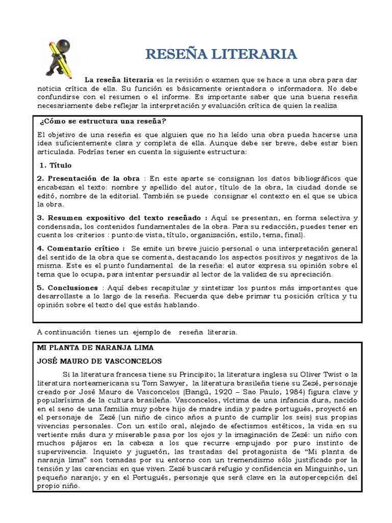 Ejemplo de Reseña Literaria: Análisis Crítico | PDF | Autor | Escritura