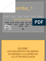 Escribe 1