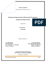 Performance Improvement of Electrostatic Precipitator: Analysis and Improvement