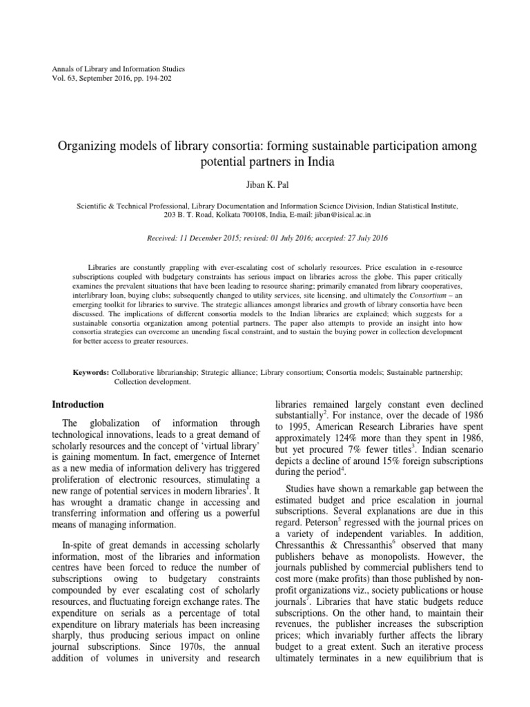 Organizing Models of Library Consortia | PDF | Consortium | Libraries