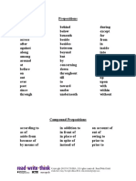 Prepositionschecklist PDF
