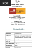 College Alumani System