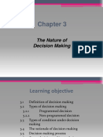 Chapter 3 - Nature of Decision Making