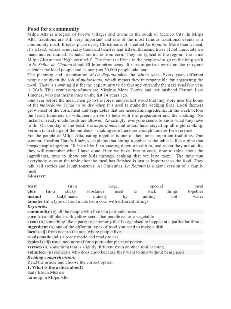 La Rejunta: Milpa Alta's Feast Tradition | PDF | Meal | Maize