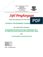 Sijil Penghargaan