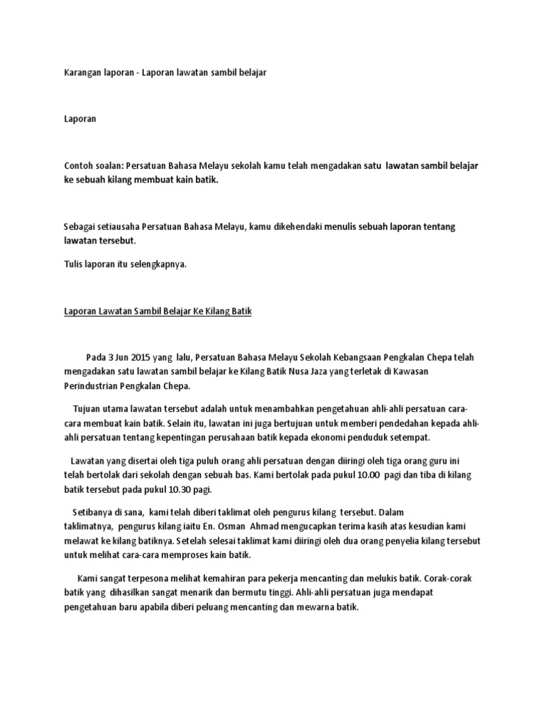 Karangan Laporan Pdf