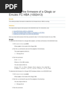 Identifying The Firmware of A Qlogic or Emulex FC HBA