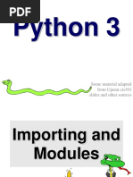 Python 3: Some Material Adapted From Upenn Cis391 Slides and Other Sources