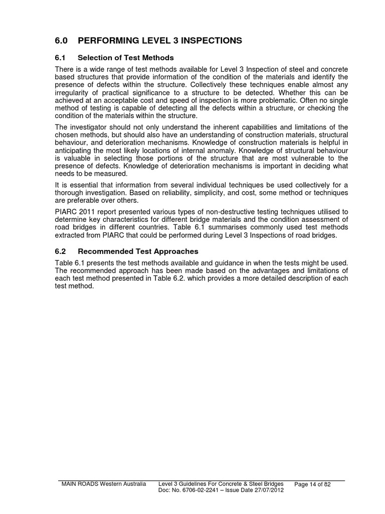 Bridge Inspection Guidelines | PDF | Corrosion | Concrete