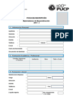 Ficha de Inscripción 2017-I