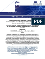 Le Role Des Politiques Monétaires PDF