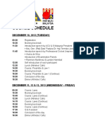 Course Schedule 2013