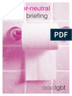 2009 - LGBT - Gender Neutral Toilets Briefing